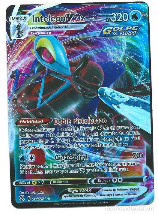 Trading cards: POK&Eacute;MON: Inteleon VMAX #79 PS 320 Doble Pistoletazo (espanhol)