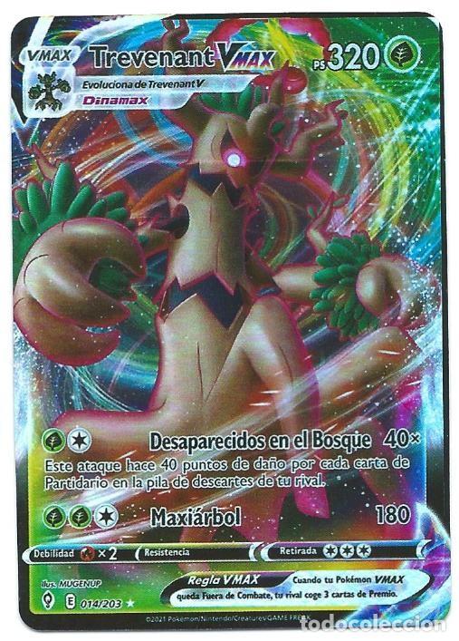 Trading cards: POK&Eacute;MON: Trevenant VMAX #14 PS 320 Desaparecidos en el Bosque (espanhol)