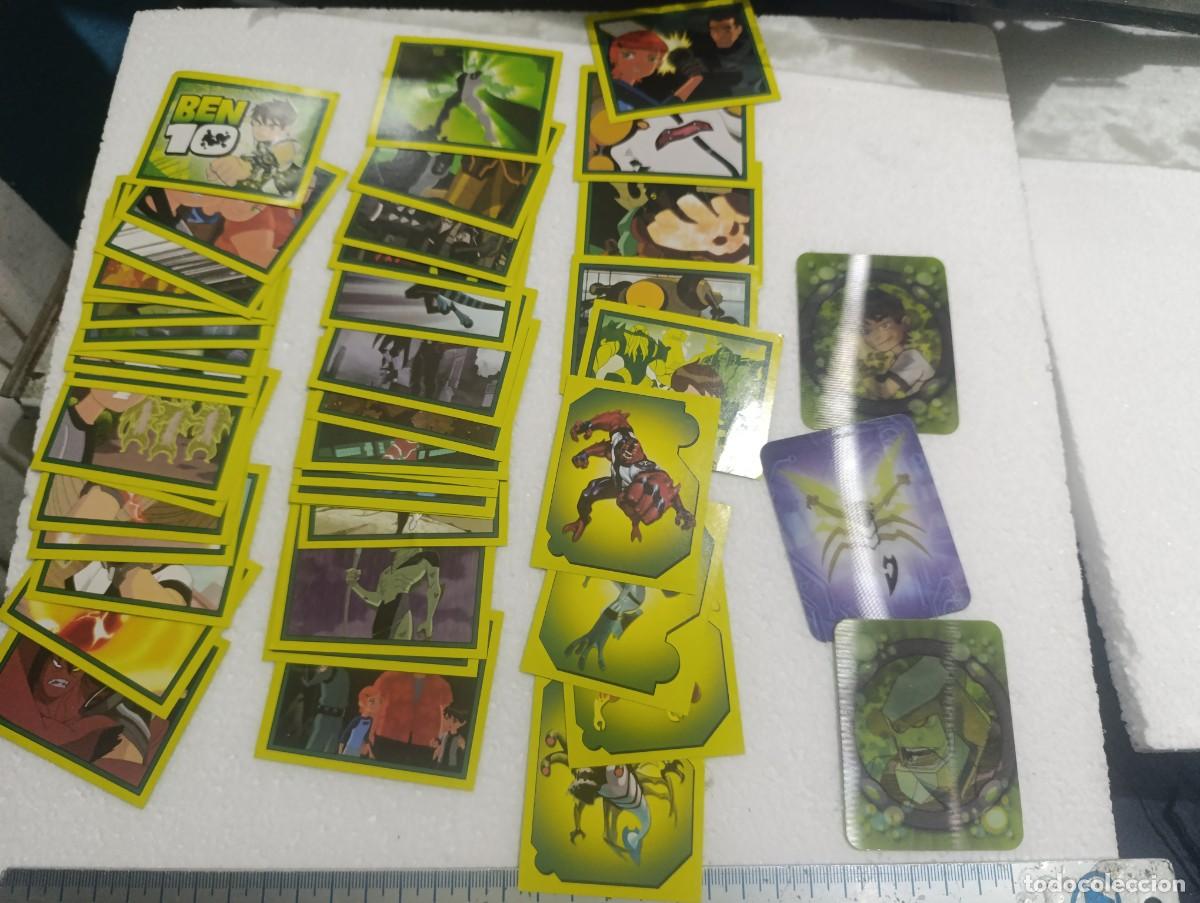 Trading cards: lote de 44 cromos sticker ben10 - 3 hologramas - CARTOON NETWORK 2008