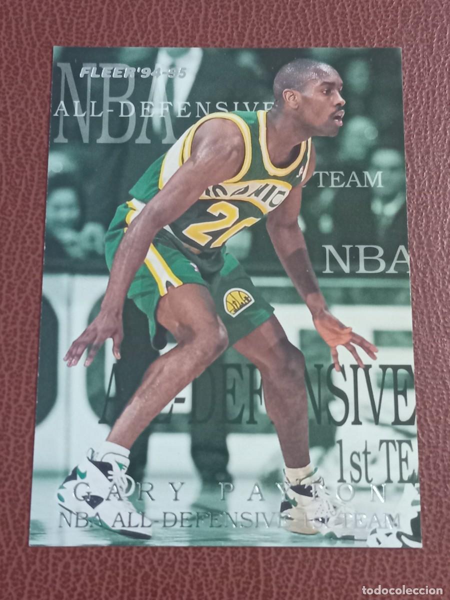 Trading cards: Card 4 Gary Payton Fleer 1994-95 Defensive Team Insert - Foto 2