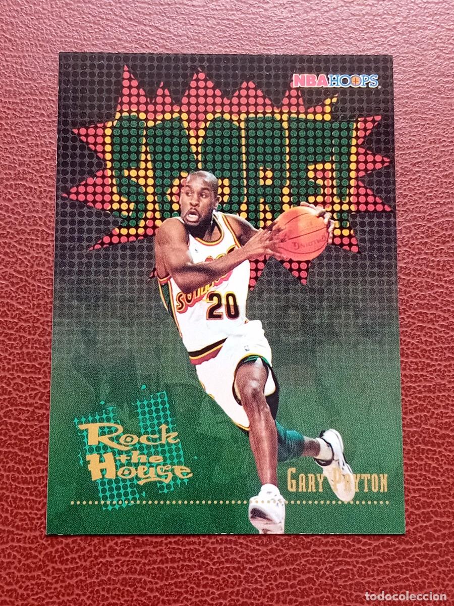 Trading cards: Card 386 Gary Payton NBA Hoops 1995-96 Rock the House