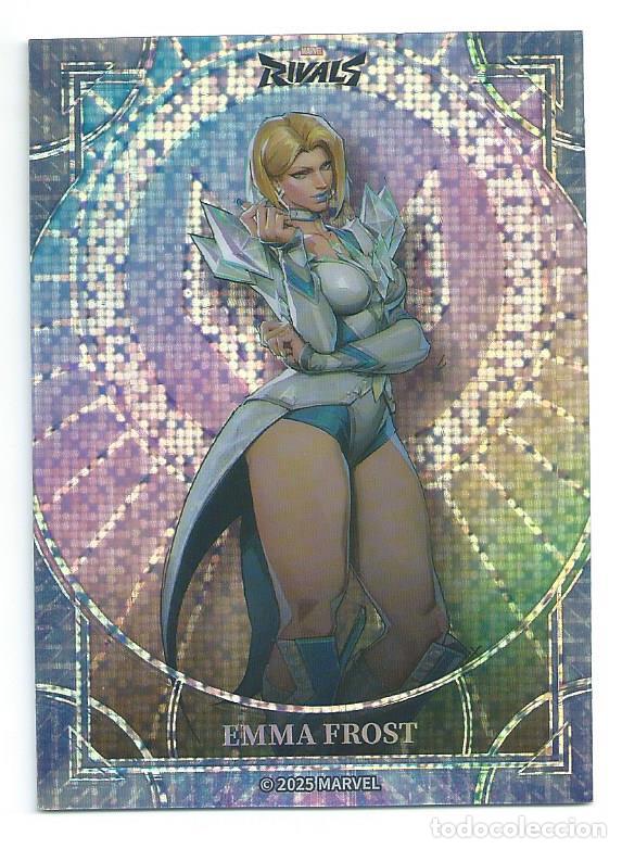 Trading cards: MARVEL RIVALS ETERNAL GLORY 2026 : PROMO MR-PR-08 (ENMA FROST). NUEVA