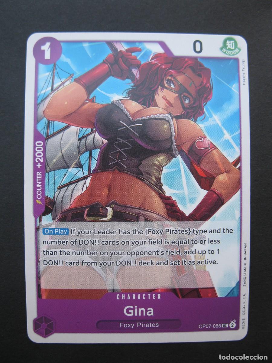 Trading cards: CARTA - ONE PIECE - TRADING CARD - GINA - EN INGL&Eacute;S - BANDAI.