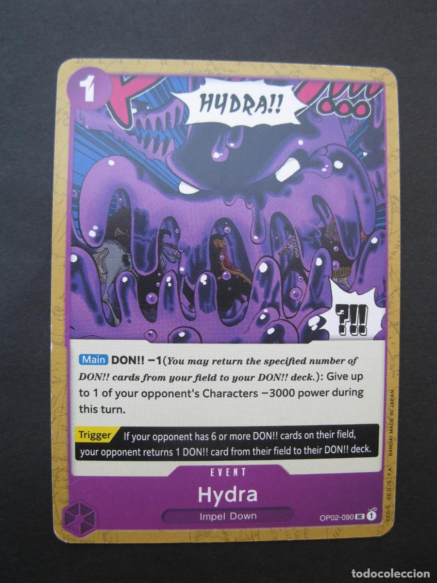 Trading cards: CARTA - ONE PIECE - TRADING CARD - HYDRA - EN INGL&Eacute;S - BANDAI.