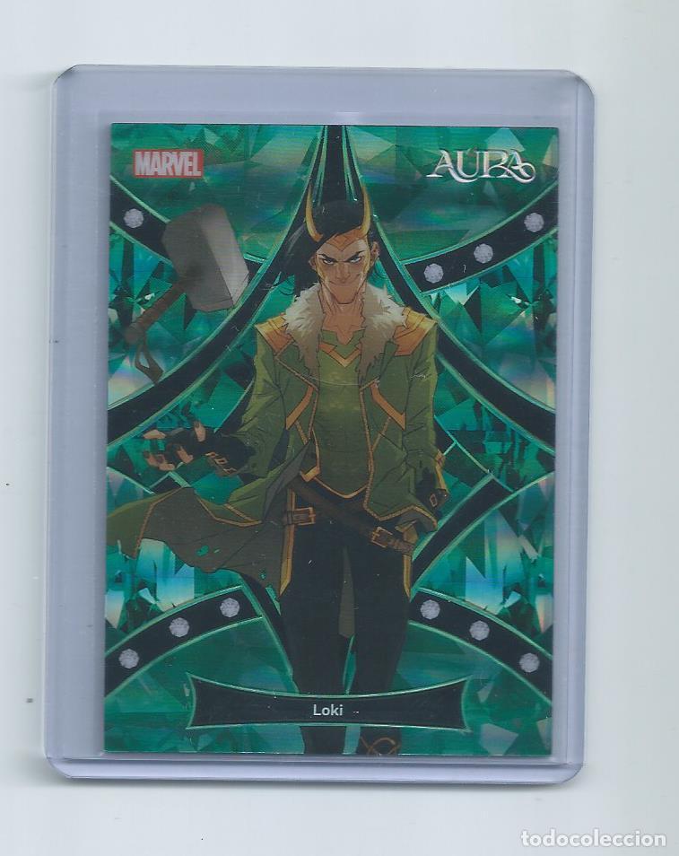 Trading cards: 2025 KAKAWOW AURA MARVEL : AM-HG-32 LOKI. VERSION GREEN MUY LIMITADA (21/25)