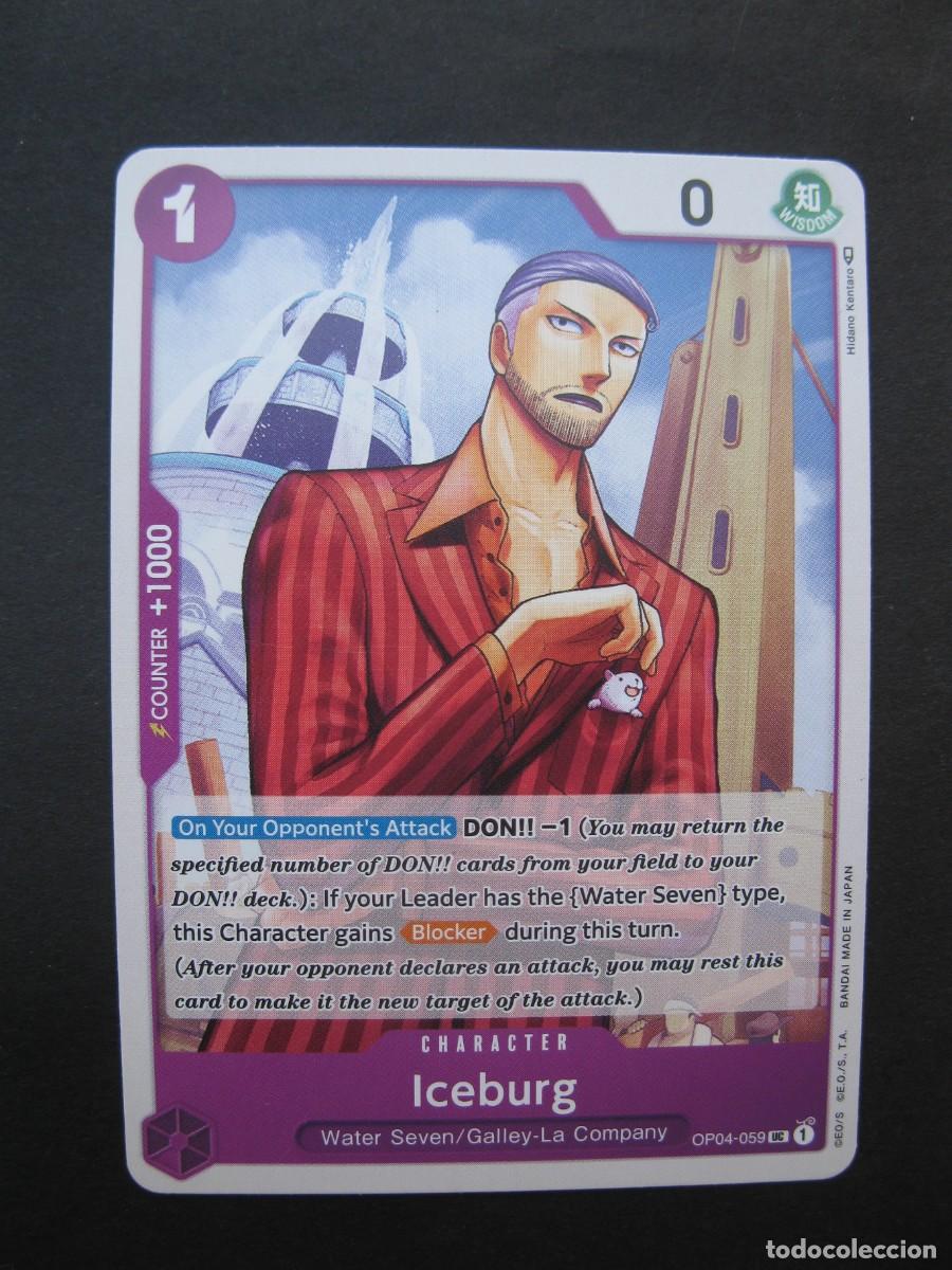 Trading cards: CARTA - ONE PIECE - TRADING CARD - ICEBURG - EN INGL&Eacute;S - BANDAI.