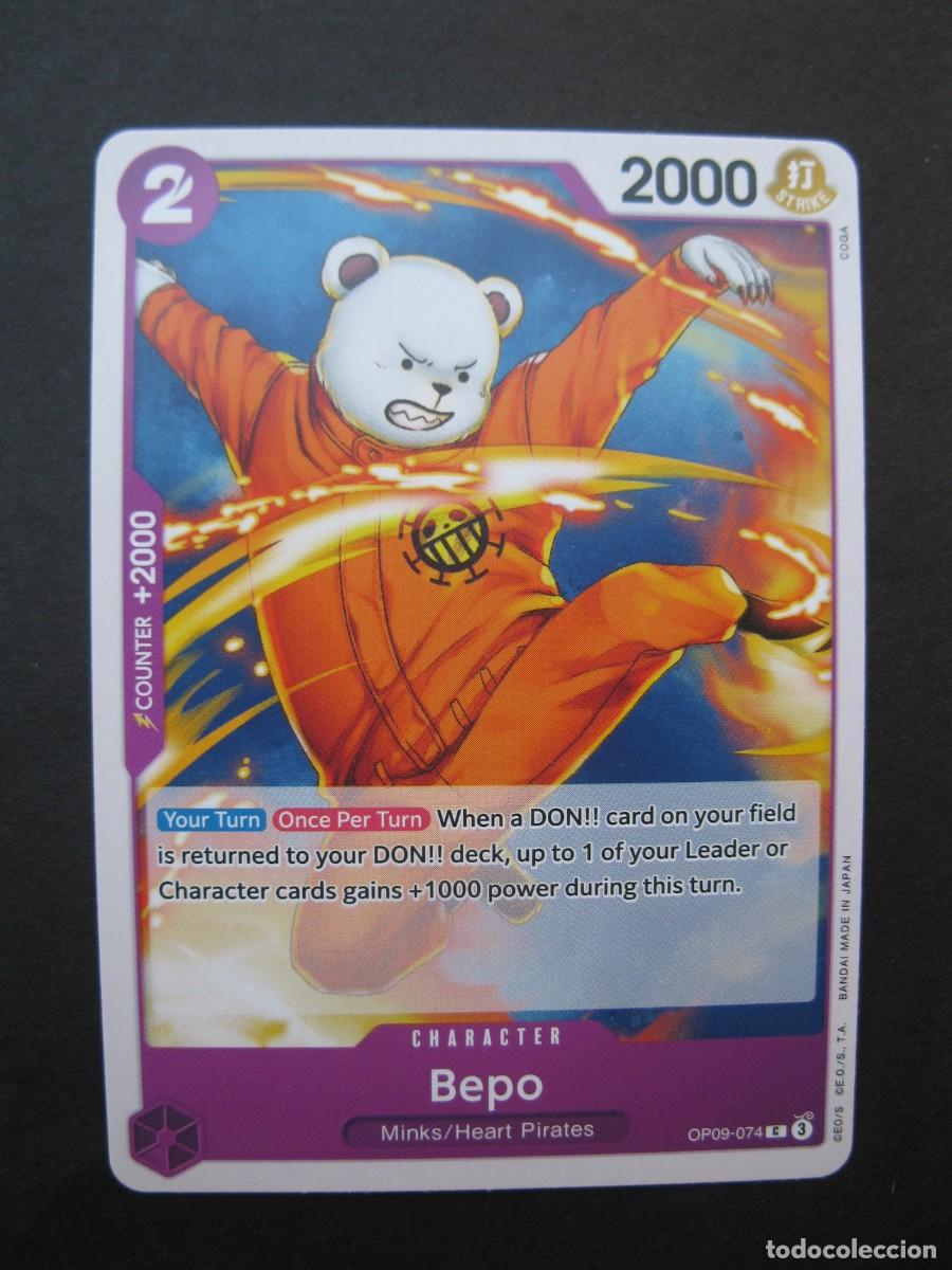 Trading cards: CARTA - ONE PIECE - TRADING CARD - BEPO - EN INGL&Eacute;S - BANDAI.