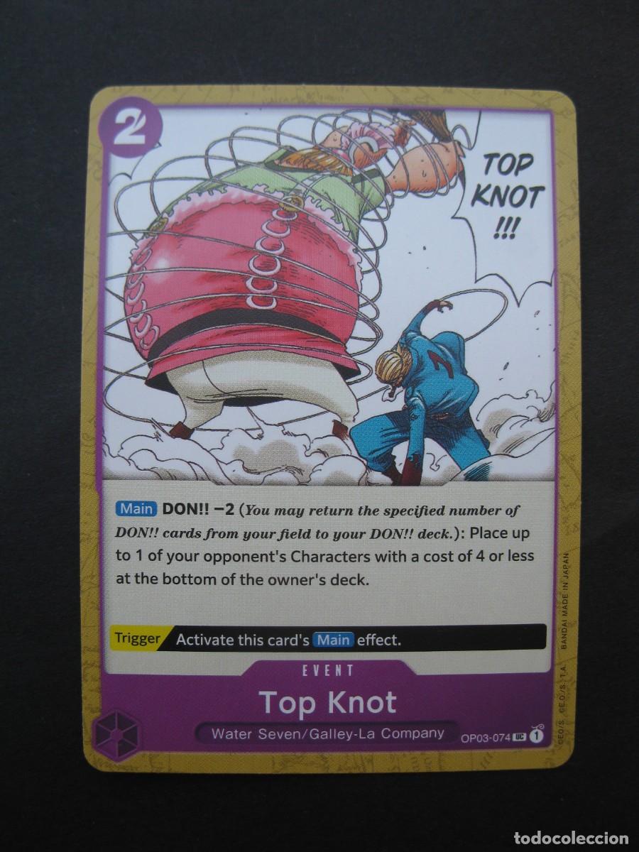 Trading cards: CARTA - ONE PIECE - TRADING CARD - TOP KNOT - EN INGL&Eacute;S - BANDAI.