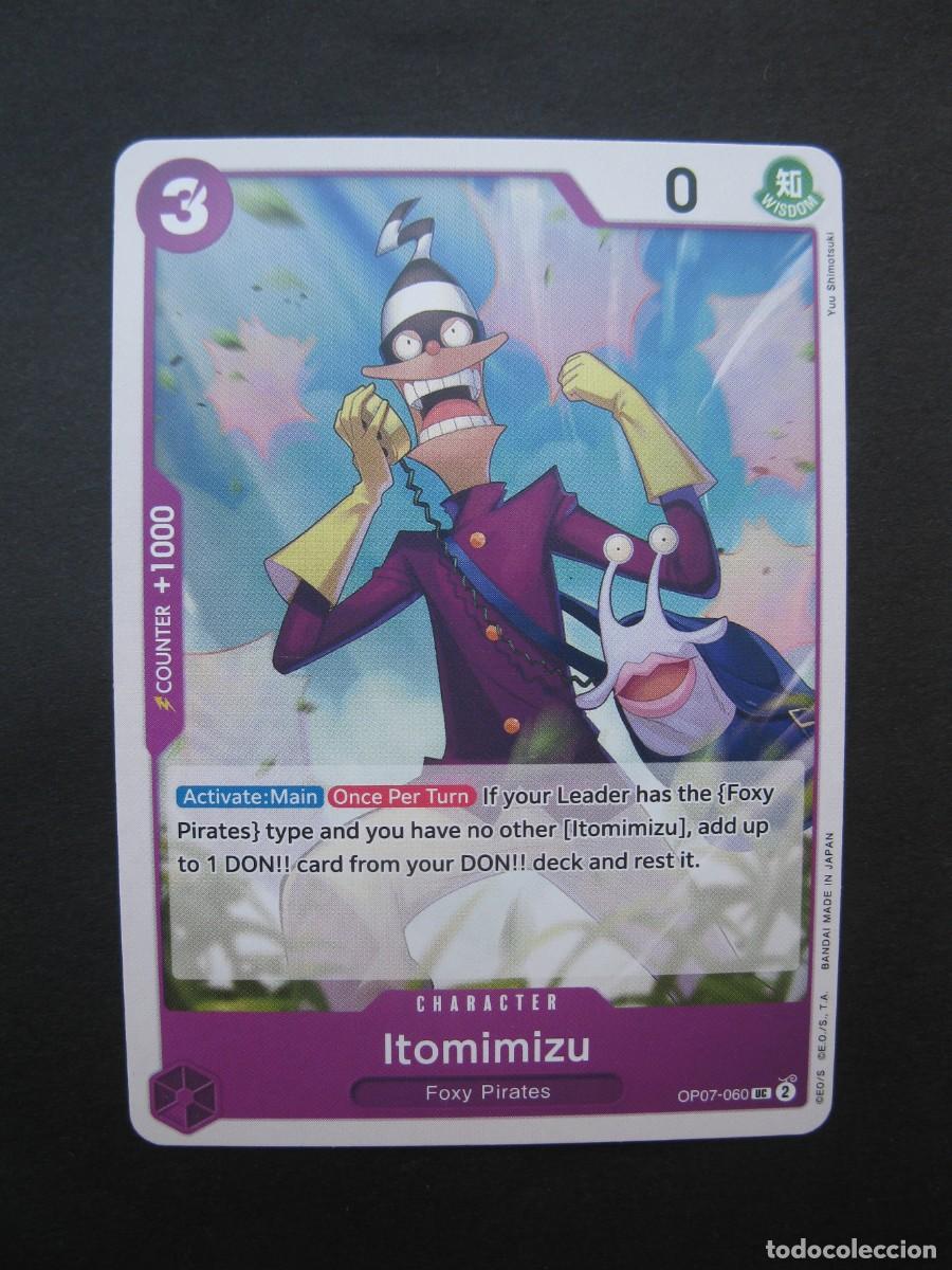 Trading cards: CARTA - ONE PIECE - TRADING CARD - ITOMIMIZU - EN INGL&Eacute;S - BANDAI.