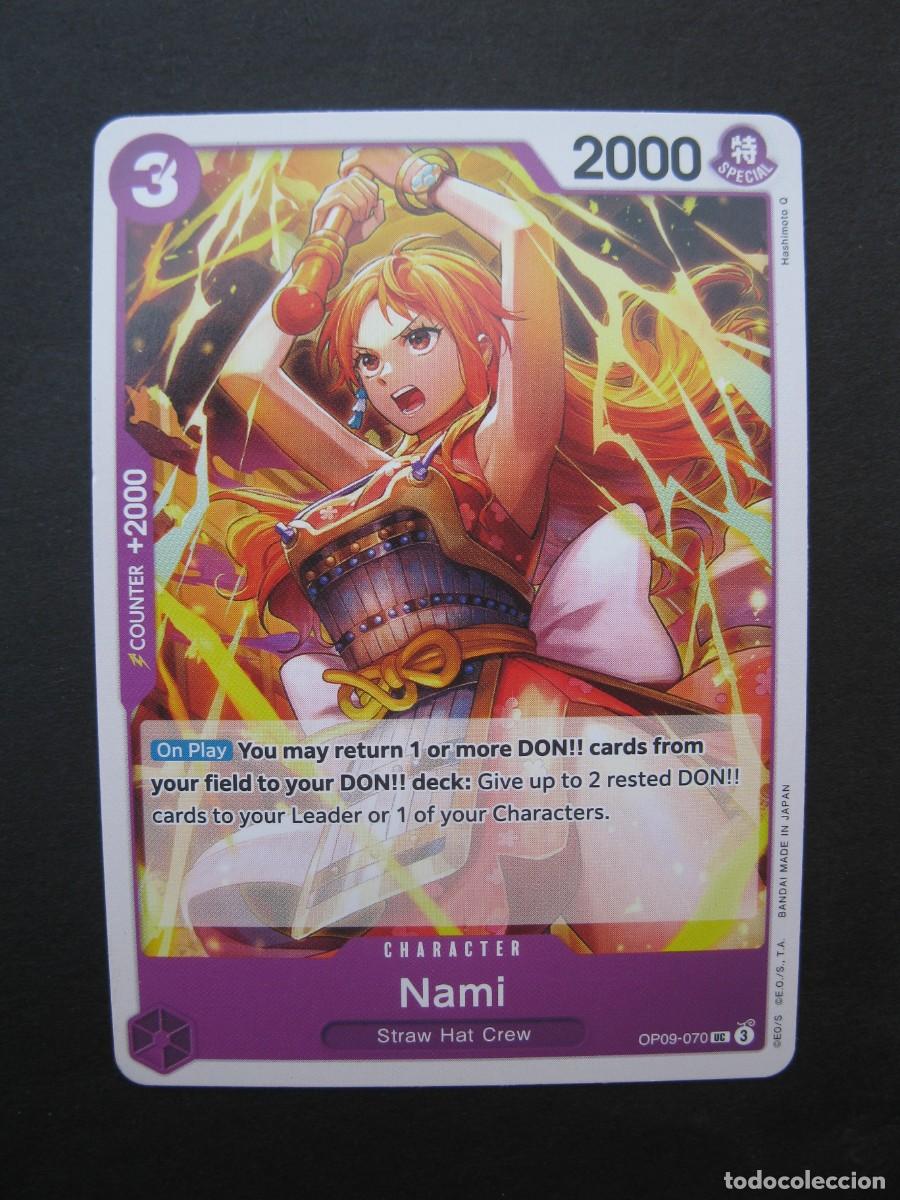 Trading cards: CARTA - ONE PIECE - TRADING CARD - NAMI - EN INGL&Eacute;S - BANDAI.
