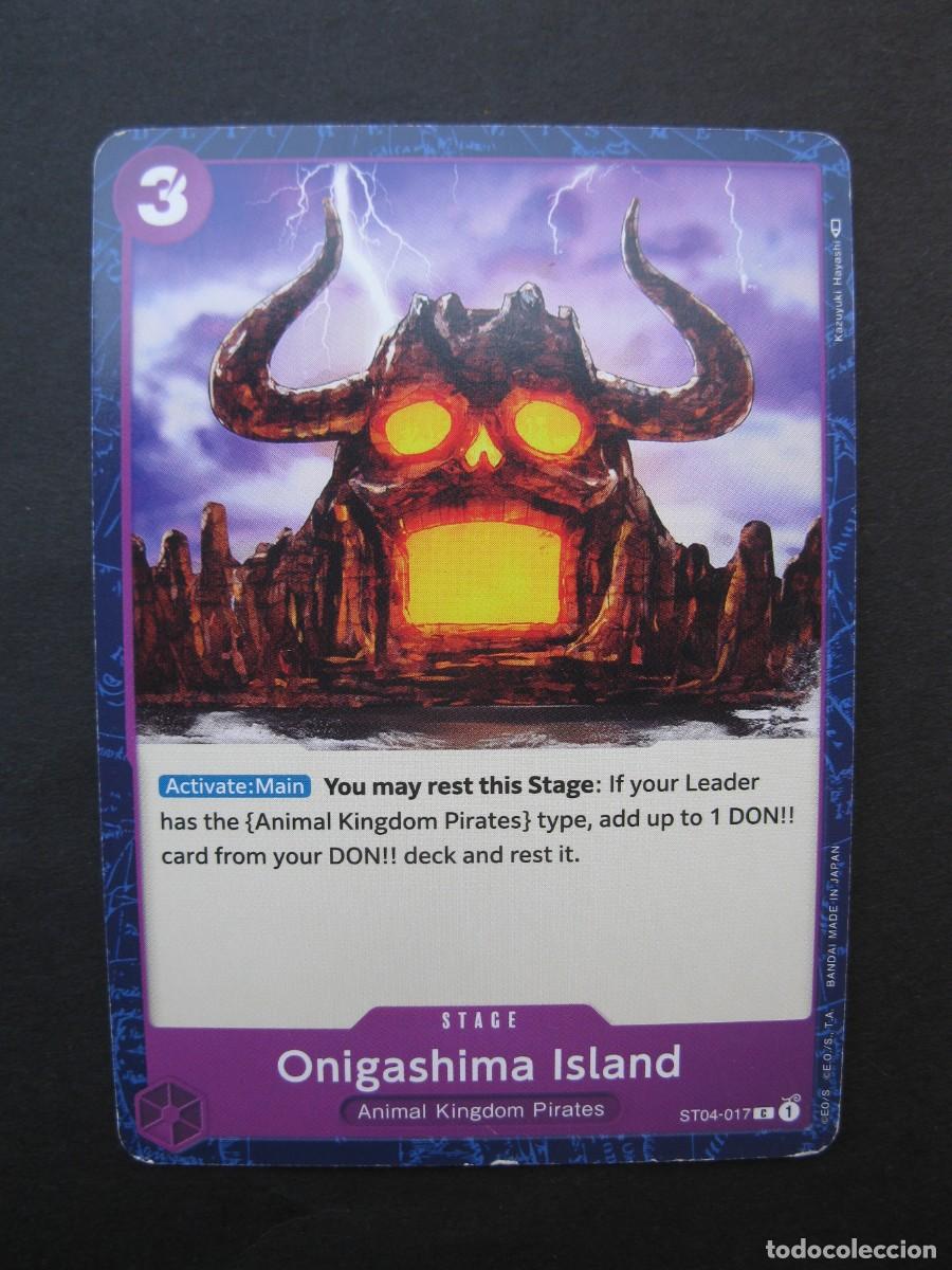 Trading cards: CARTA - ONE PIECE - TRADING CARD - ONIGASHIMA ISLAND - EN INGL&Eacute;S - BANDAI.