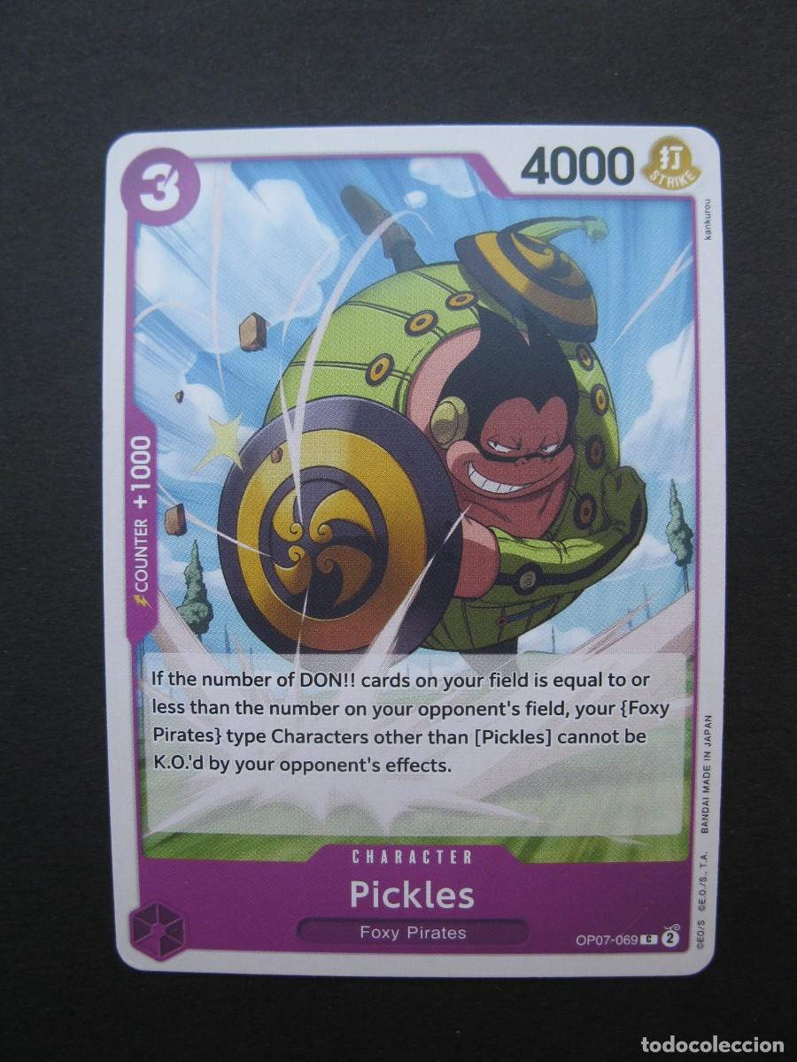 Trading cards: CARTA - ONE PIECE - TRADING CARD - PICKLES - EN INGL&Eacute;S - BANDAI.