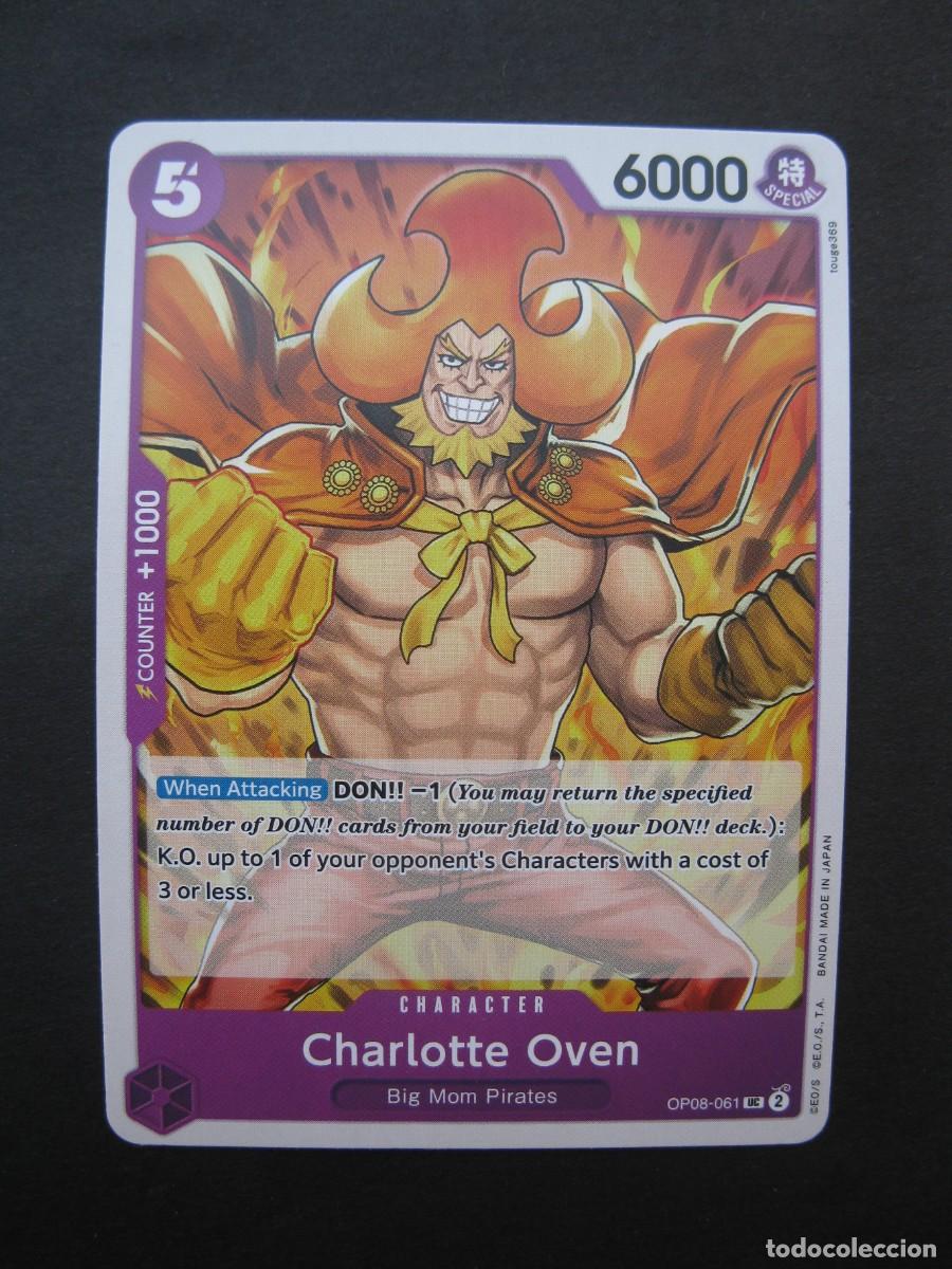 Trading cards: CARTA - ONE PIECE - TRADING CARD - CHARLOTTE OVEN - EN INGL&Eacute;S - BANDAI.