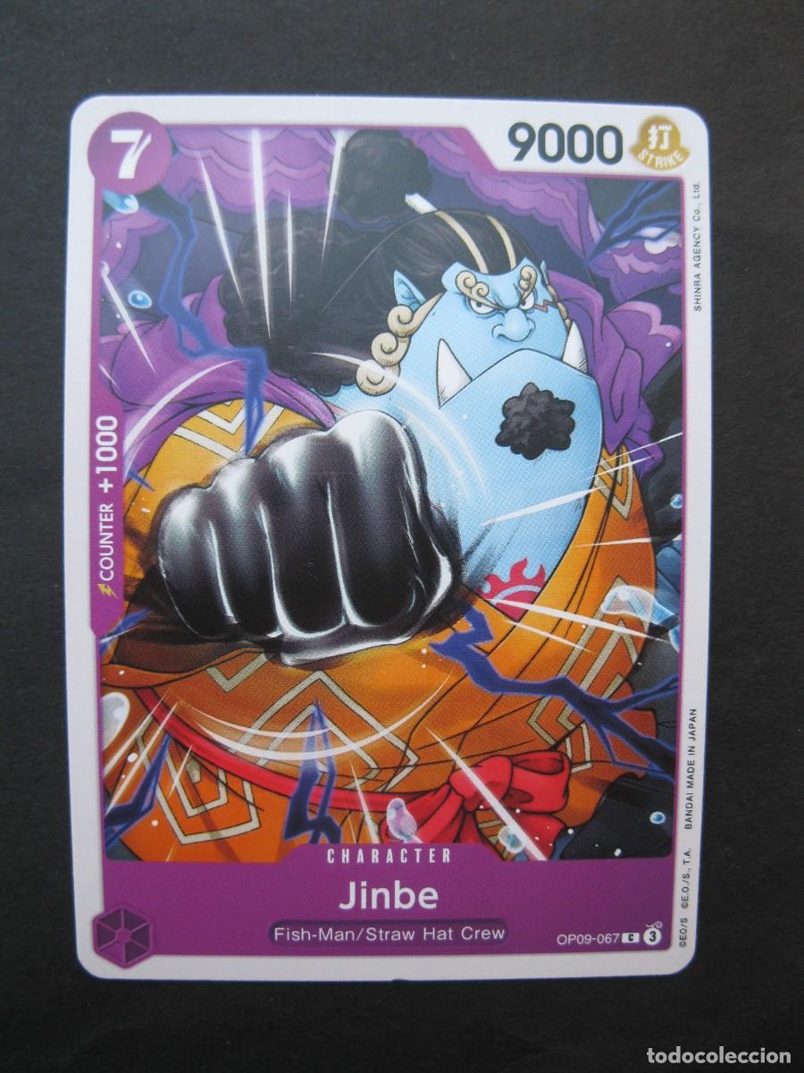 Trading cards: CARTA - ONE PIECE - TRADING CARD - JINBE - EN INGL&Eacute;S - BANDAI.