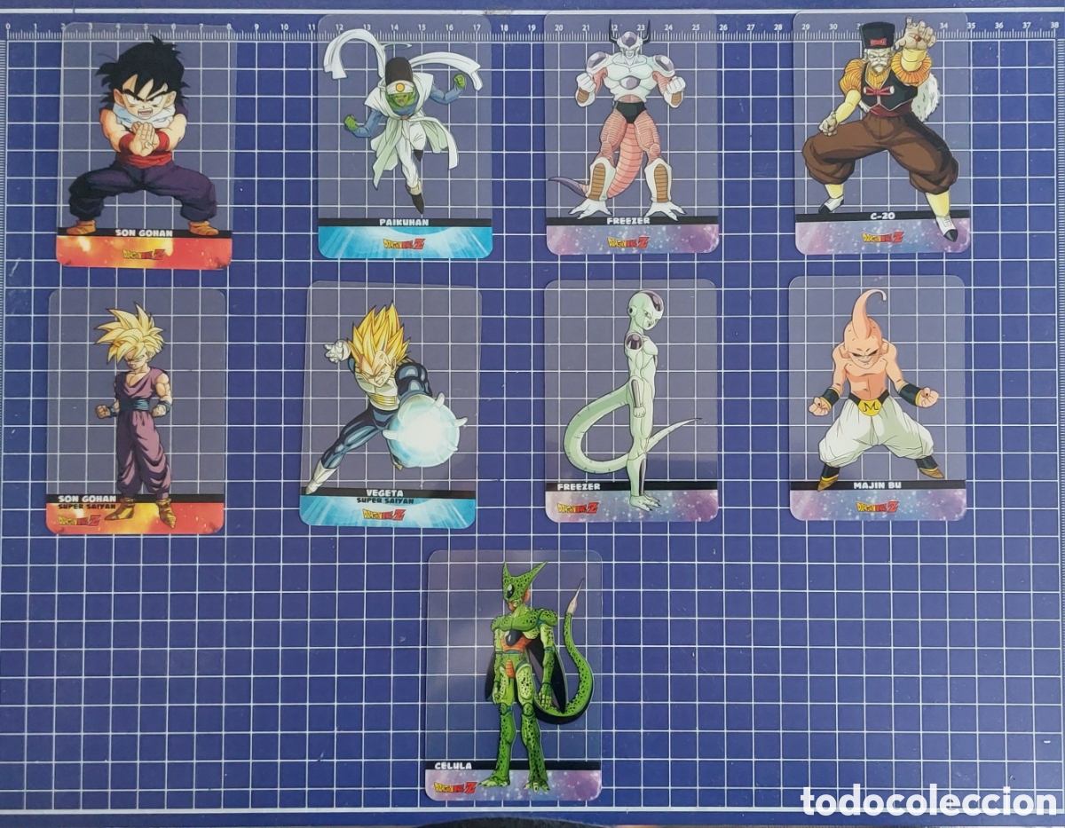 Trading cards: LAMINCARDS DRAGONBALL Z SUPER SAIYAN (2011 Ed, EDIBAS) LOTE 9 CARDS