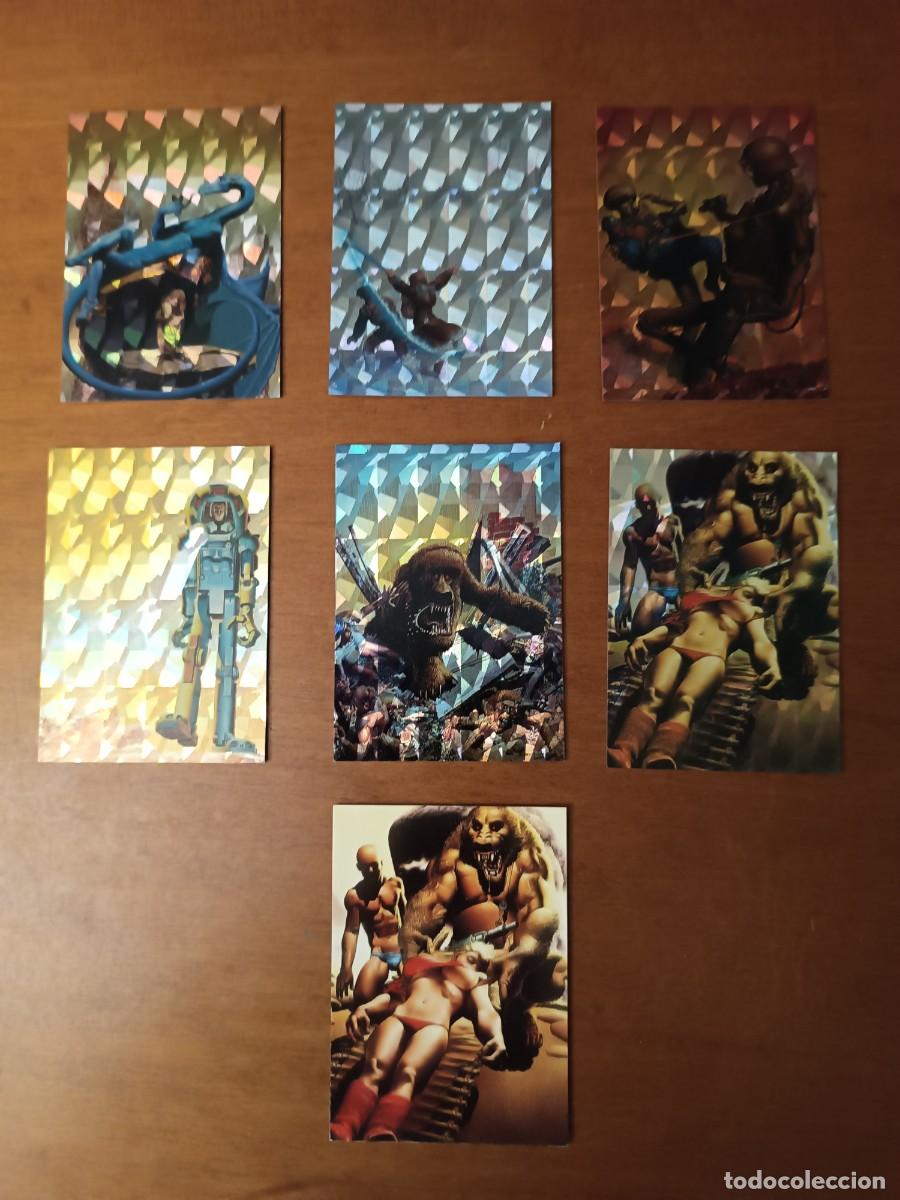 Trading cards: 7 TRADING CARD ESPECIALES DE RICHARD CORBEN. FUERA DE COLECCI&Oacute;N