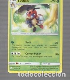 Trading cards: CROMO DE POK&Eacute;MON DE STAGE Z LEDIAN PS 90 N&ordm; 166 A&Ntilde;O 2018