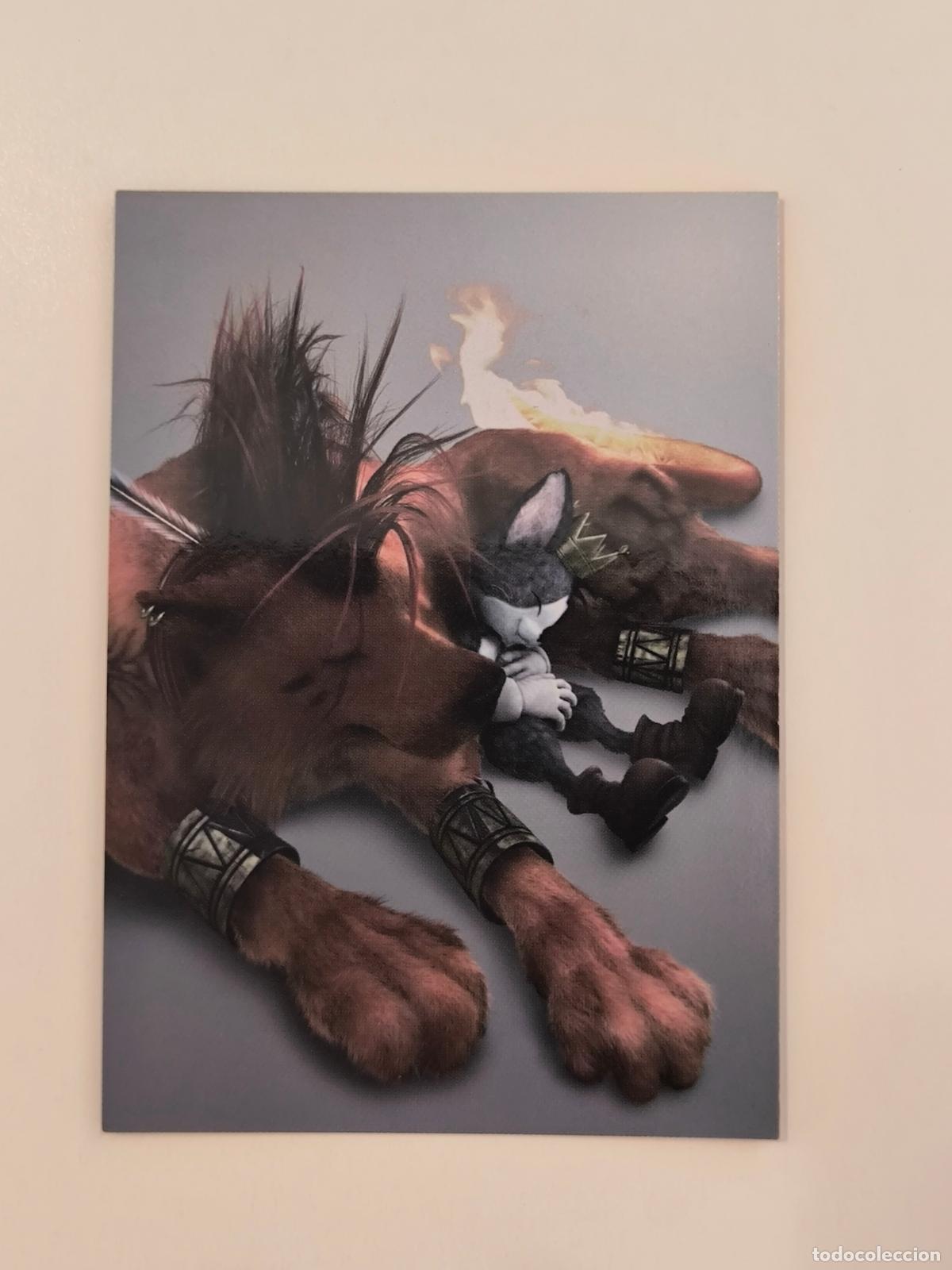 Trading cards: FINAL FANTASY VII ANNIVERSARY ART MUSEUM - PARTE 2 - N&ordm; 032 / 32 - RED XIII & CAIT SITH CARD (K7B1)