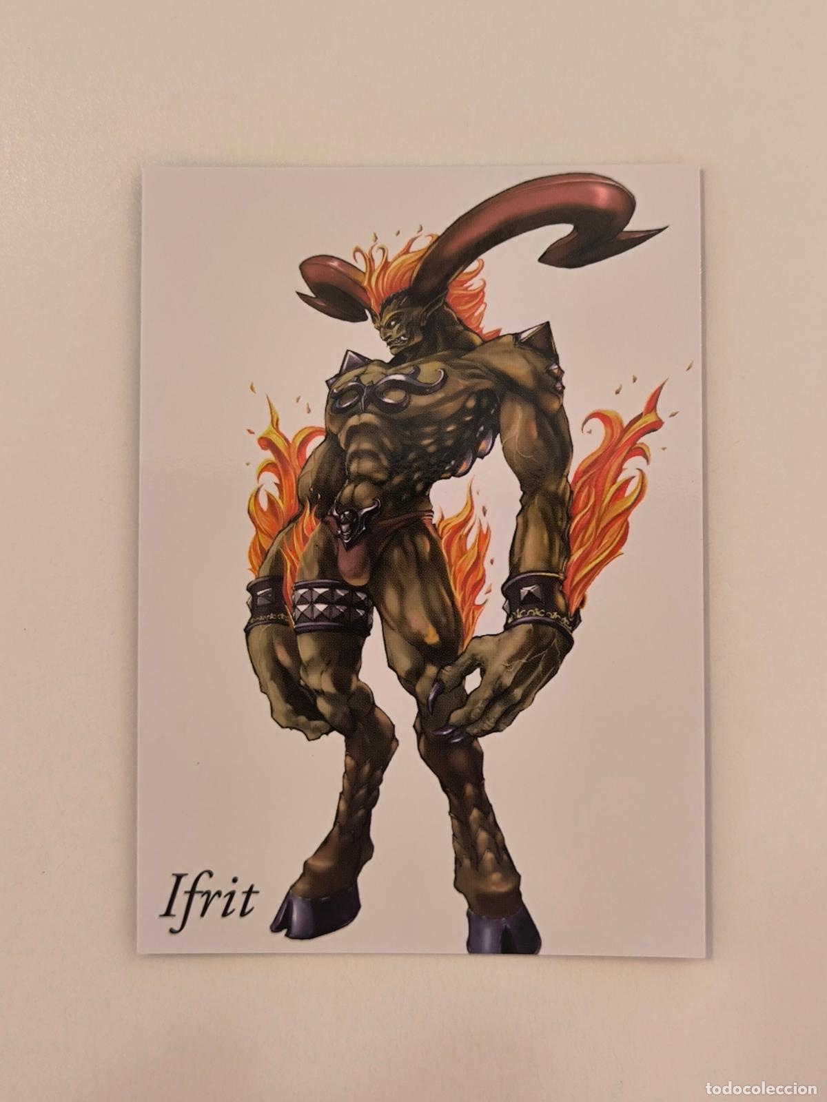 Trading cards: FINAL FANTASY VII ANNIVERSARY ART MUSEUM - PARTE 2 - N&ordm; 069 / 69 - IFRIT - CARD / JAPON (K7B1)