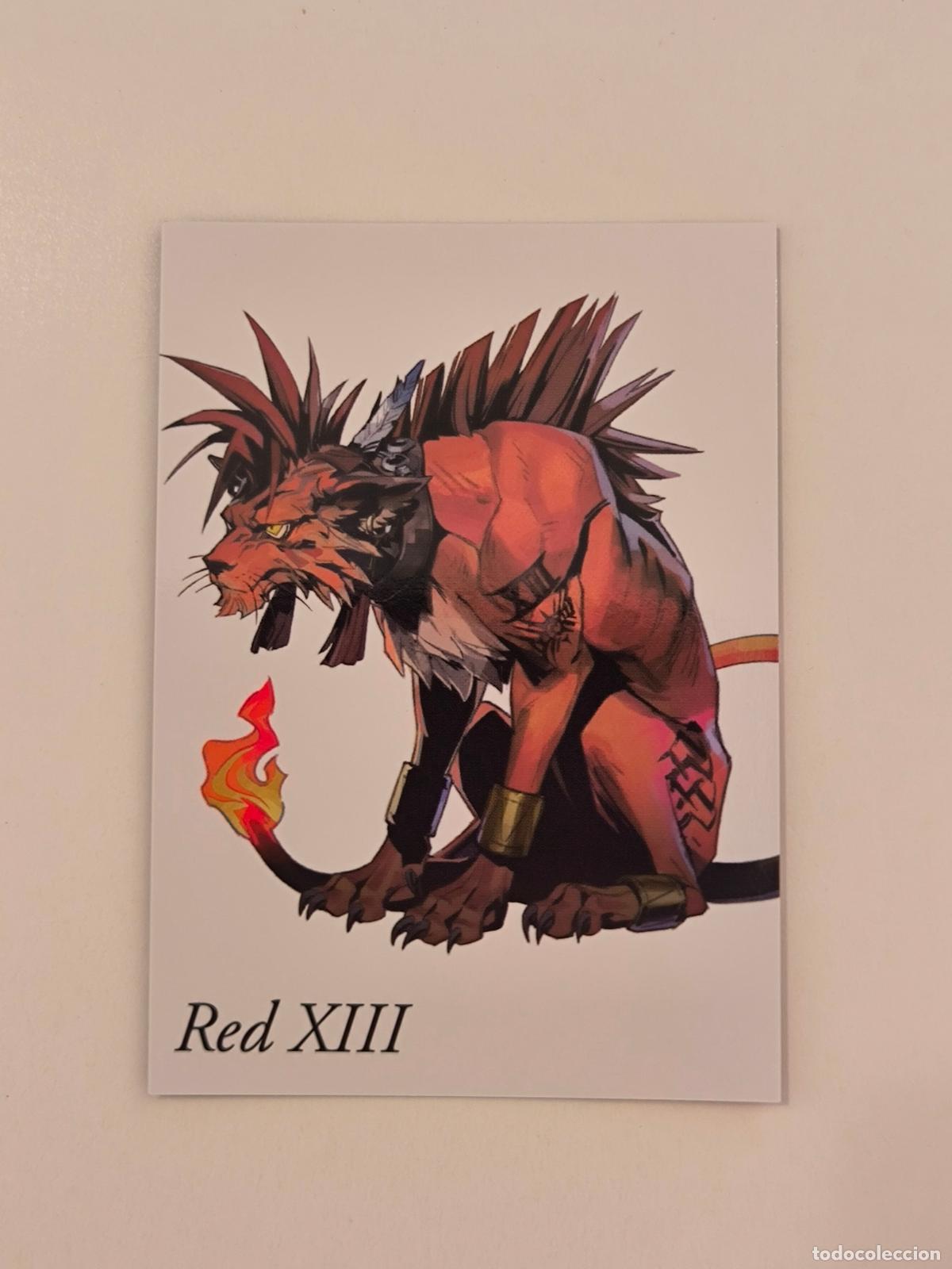Trading cards: FINAL FANTASY VII ANNIVERSARY ART MUSEUM - PARTE 2 - N&ordm; 077 / 77 - RED XIII - CARD / JAPON (K7B1)