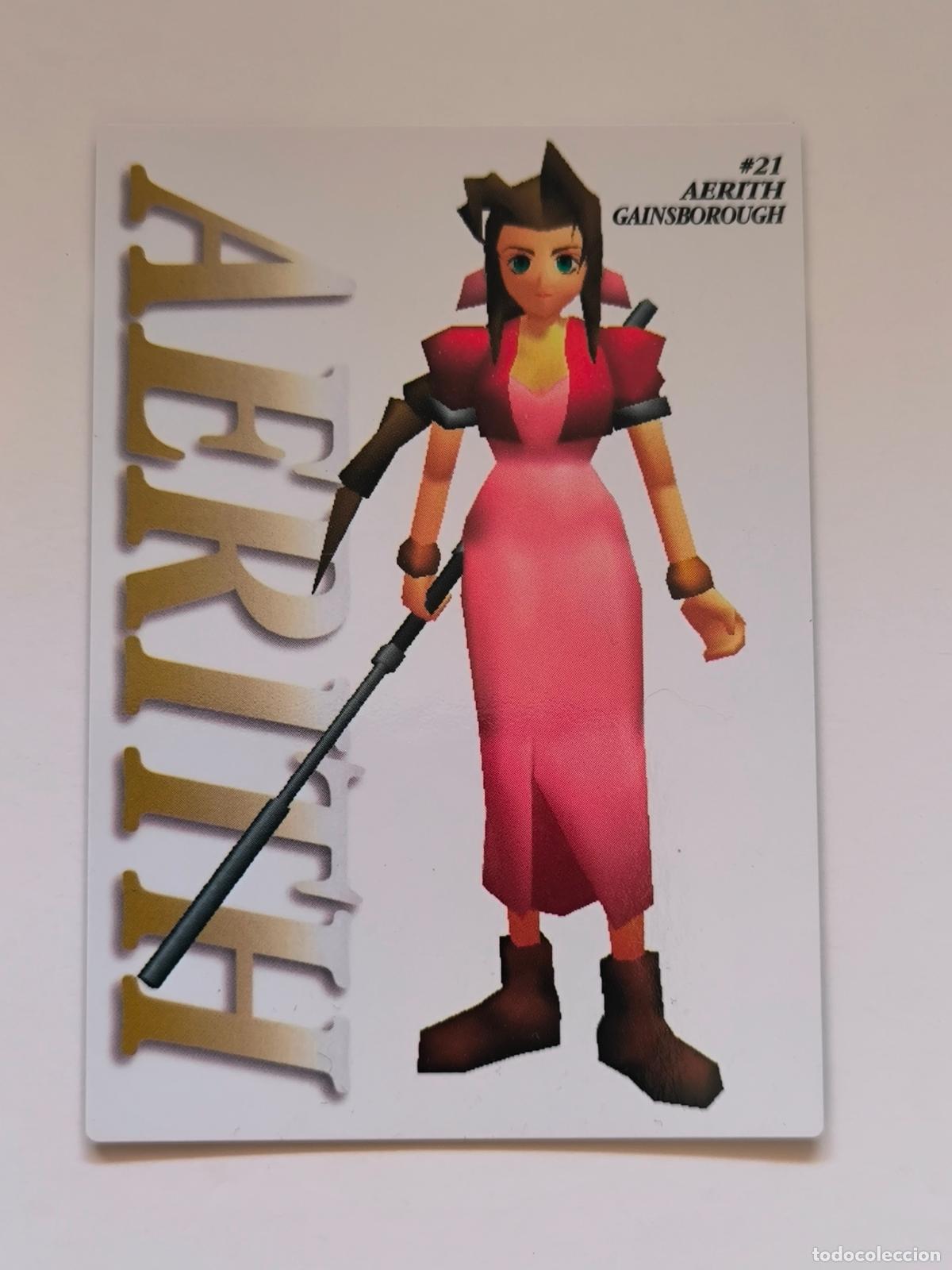 Trading cards: FINAL FANTASY VII CARDDASS MASTERS - N&ordm; 21 - AERITH - 1997 BANDAI - CARD / JAPON (K7C1)