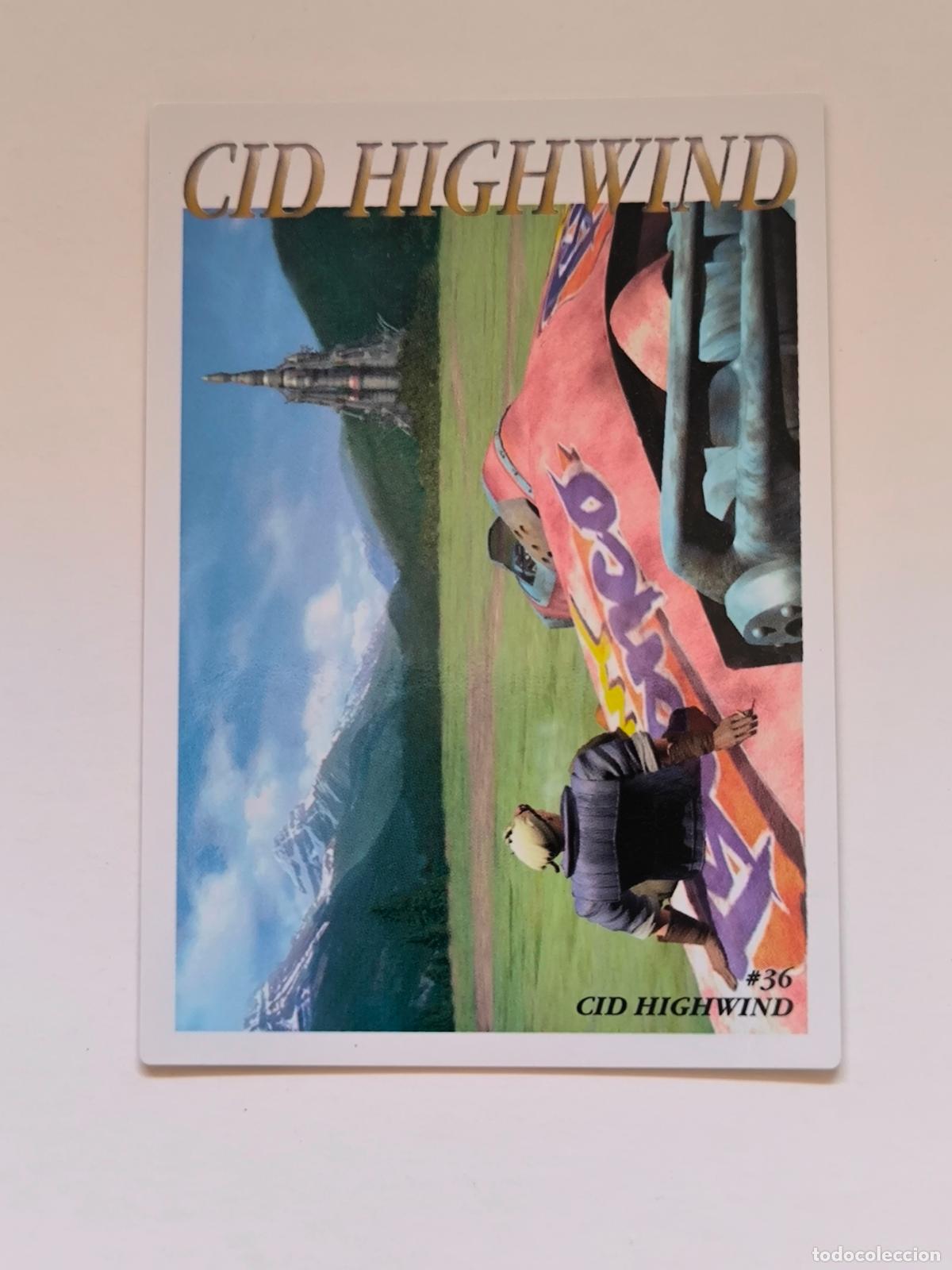 Trading cards: FINAL FANTASY VII CARDDASS MASTERS - N&ordm; 36 - CID HIGHWIND - 1997 BANDAI - CARD / JAPON (K7C1)