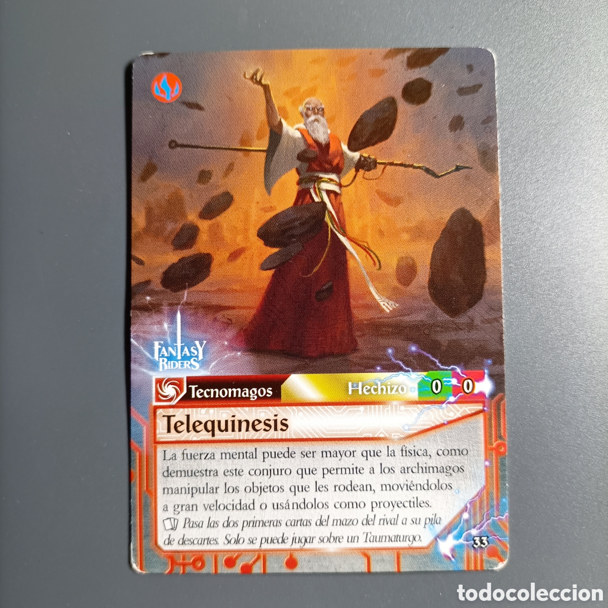 Trading cards: CARTA COLECCI&Oacute;N. FANTASY RIDERS 2018. №33 TELEQUINESIS