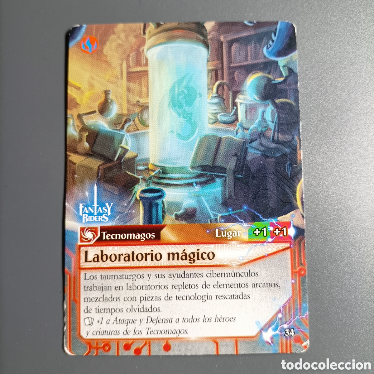 Trading cards: CARTA COLECCI&Oacute;N. FANTASY RIDERS 2018. №34 LABORATORIO MAGICO