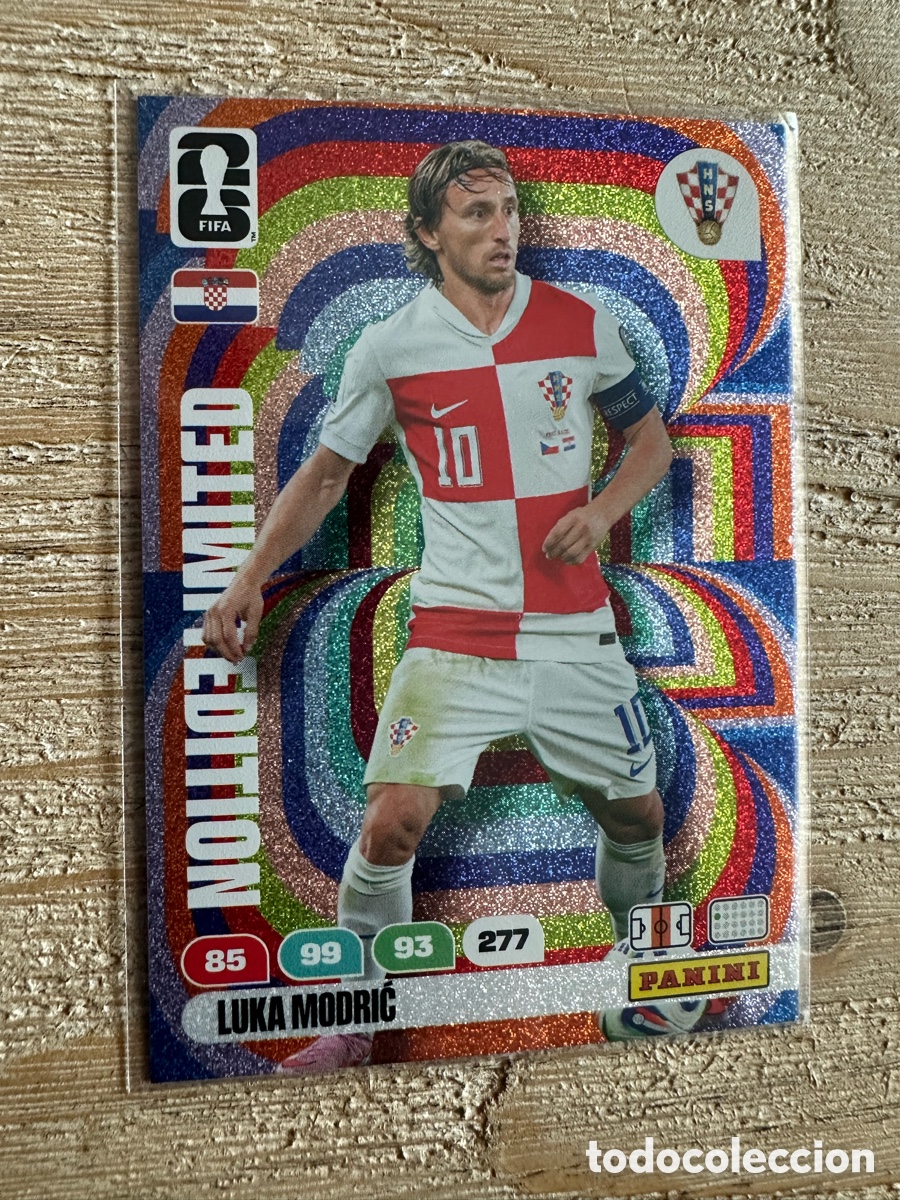 Trading cards: LUKA MODRIC CROACIA LIMITED EDITION ADRENALYN XL PANINI MUNDIAL WORLD CUP 2026 USA CAN MEX