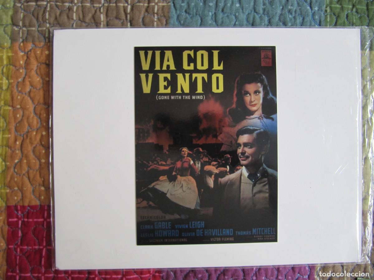 Trading cards: MOVIE POSTERS COLLECTION CARDS - GONE WITH THE WIND - THE MALTESE FALCON - TOP HAT - LOTE DE 3 CARDS