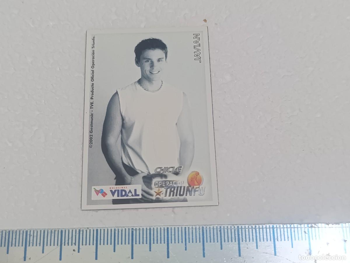 Trading cards: STAKS - IMAN - JAVIAN - OPERACION TRIUNFO 2002 - GOLOSINAS VIDAL - CROMO