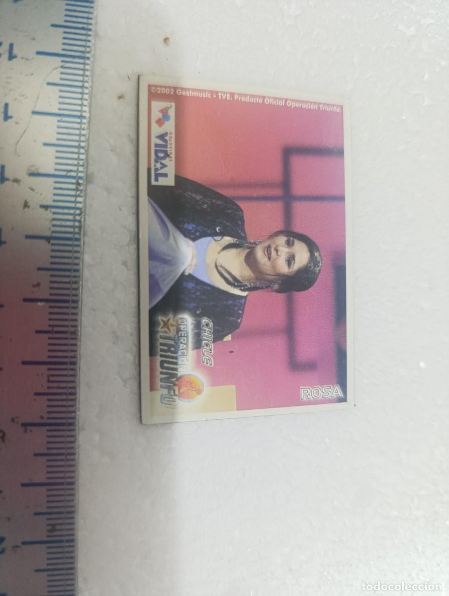 Trading cards: STAKS - IMAN - ROSA - OPERACION TRIUNFO 2002 - GOLOSINAS VIDAL - CROMO