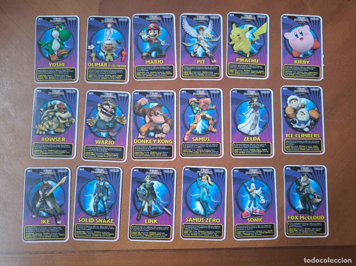 Trading cards: 18 Cartas Super Smash Bros Brawl