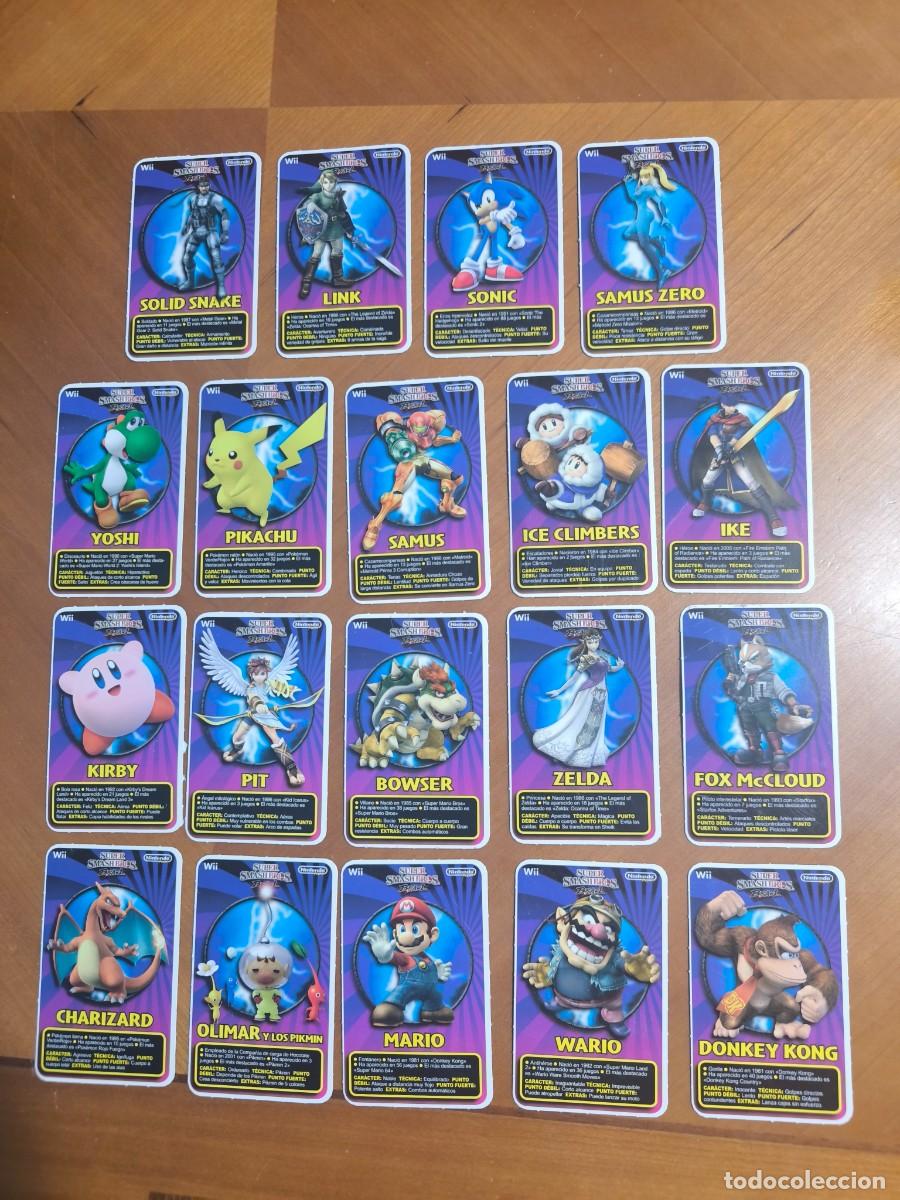 Trading cards: 18 Cartas Super Smash Bros Brawl