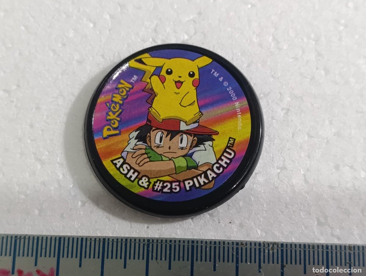 Trading cards: ASH & PIKACHU - TAZO - MASTER TAZO - POKEMON - MATUTANO A&Ntilde;O 2000 - CROMO