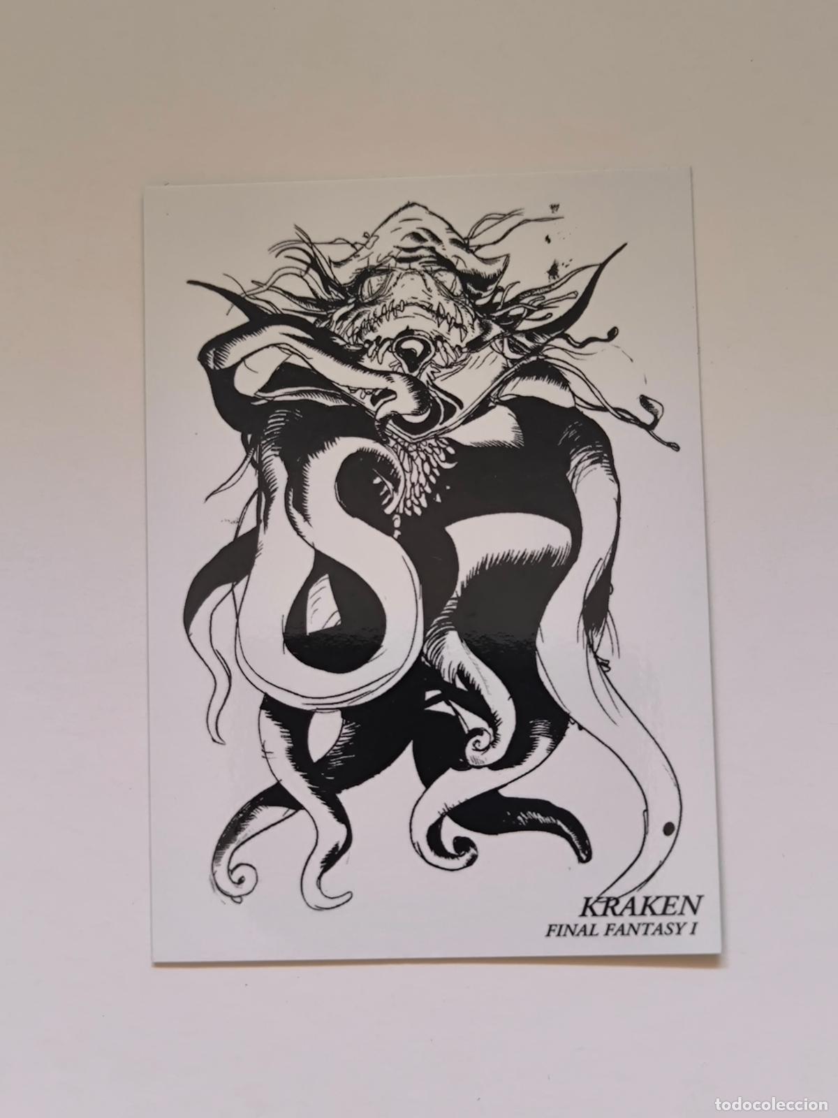 Trading cards: FINAL FANTASY ART MUSEUM - N&ordm; 016 / 16 - KRAKEN - FINAL FANTASY I - CARD / JAPON (K7C1)