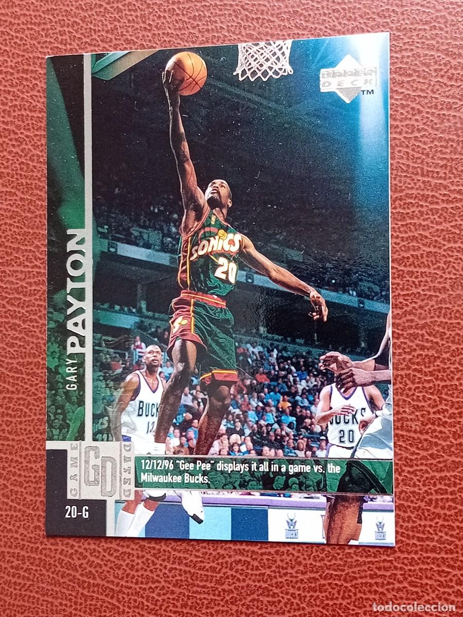 Cartas Colecion&aacute;veis: Card 296 Gary Payton Upper Deck 1997-98