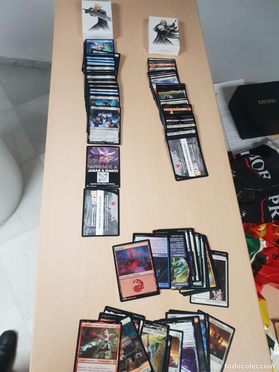 Trading cards: Lote de cartas magic 2 barajas final fantasy y sueltas