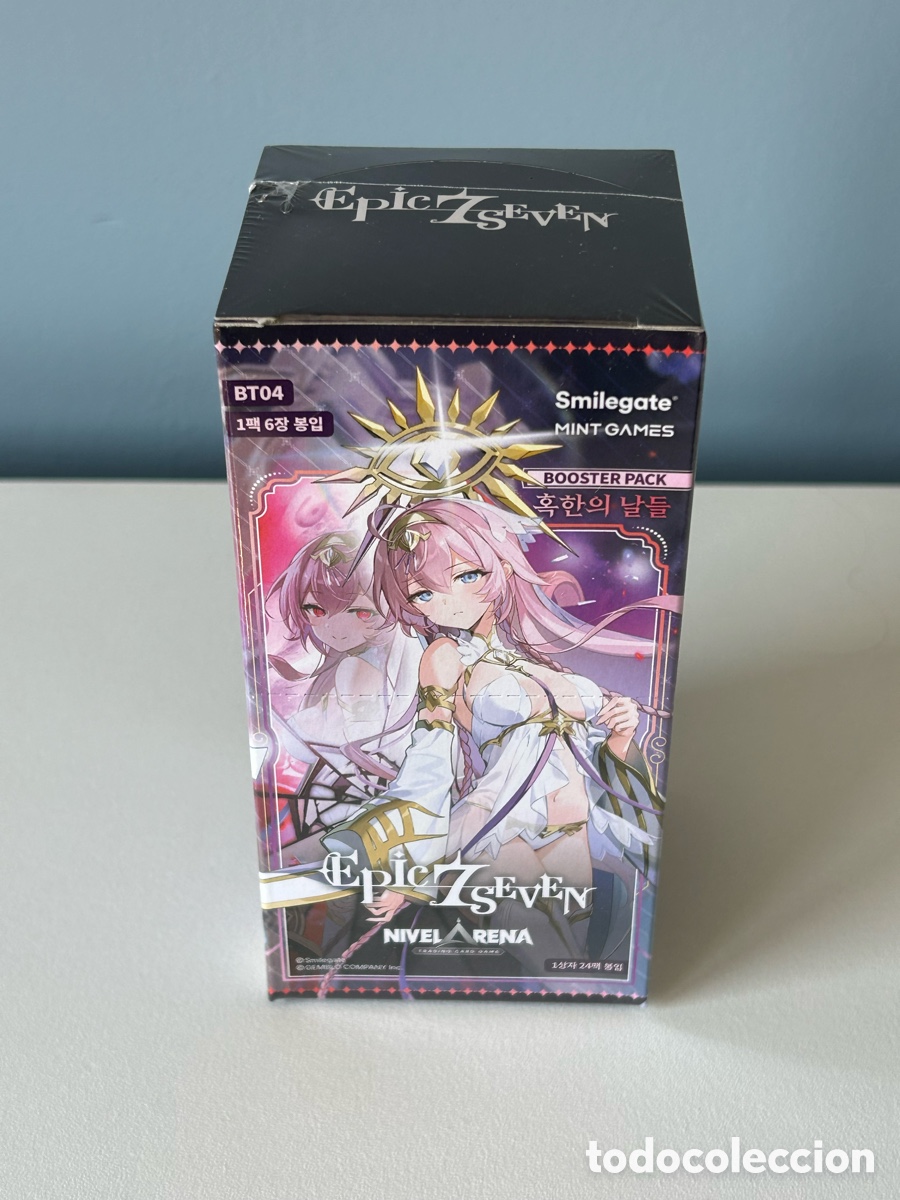 Trading cards: Nivel Arena Epic Seven BT04 Booster Box Korean | 24 Packs | Sealed | Official TCG