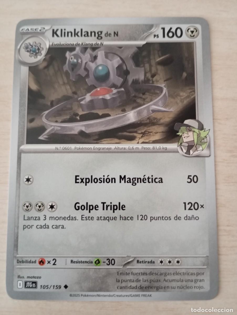 Trading cards: Carta Pok&eacute;mon Klinklang de N Original Oficial