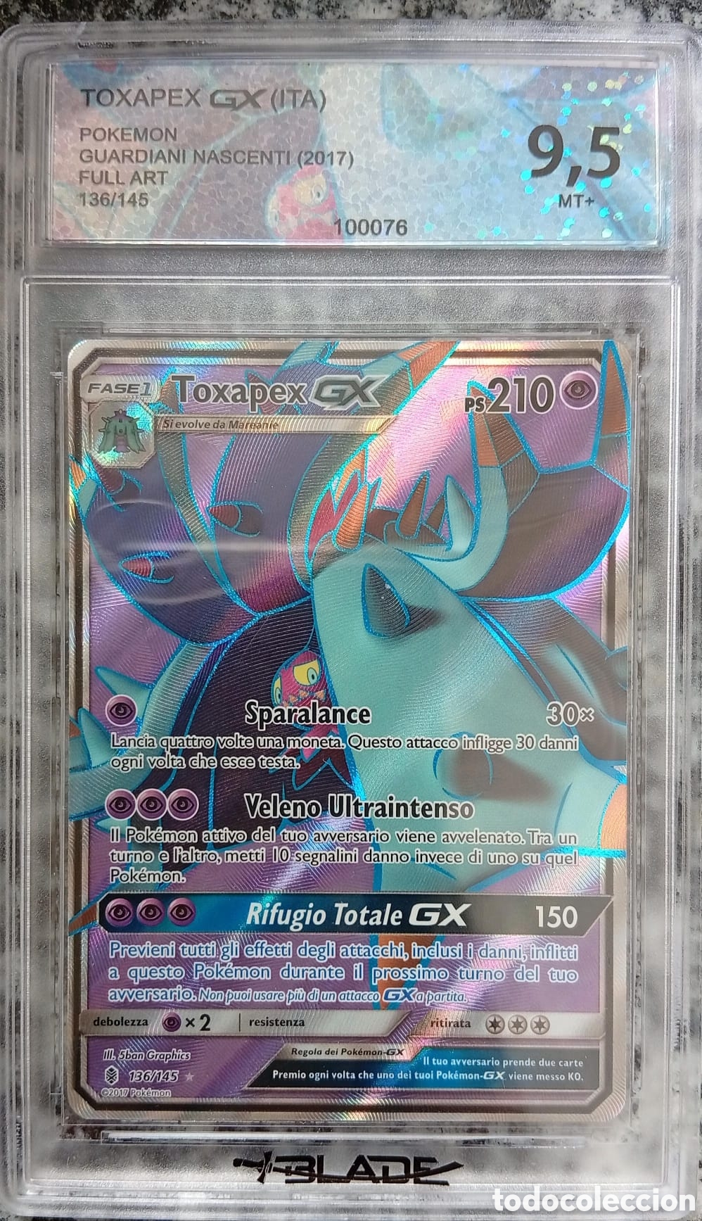 Trading cards: Toxapex GX 9.5 Slab pokemon