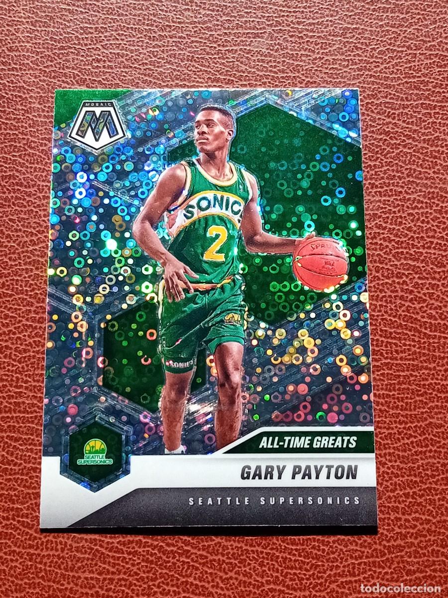 Trading cards: Card 291 Gary Payton Mosaic 2020-2021 Fast Break Parallel