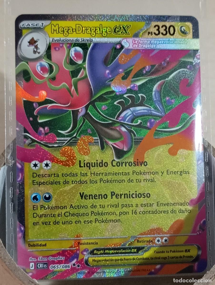 Trading cards: Carta Pok&eacute;mon Mega-Dragalge ex CRI 065 original oficial