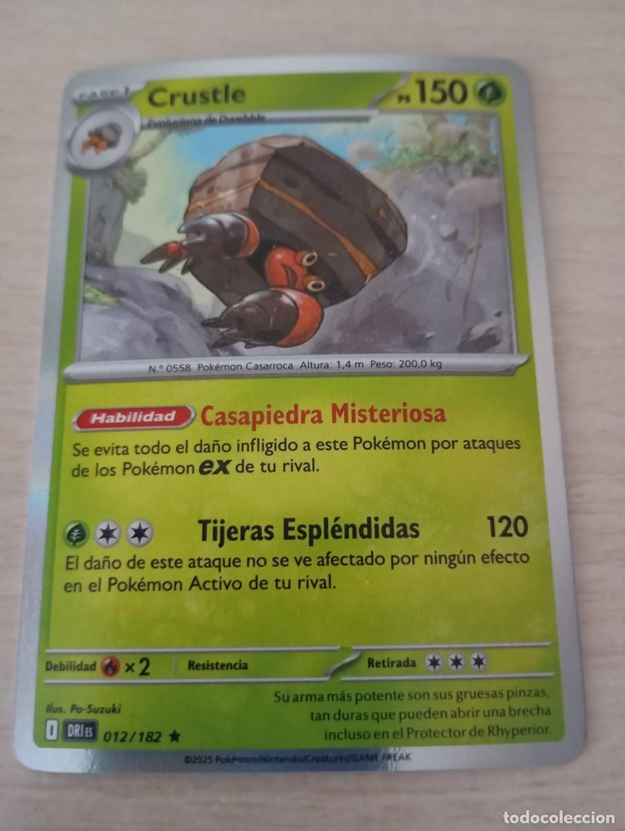 Trading cards: Carta Pok&eacute;mon Crustle original oficial