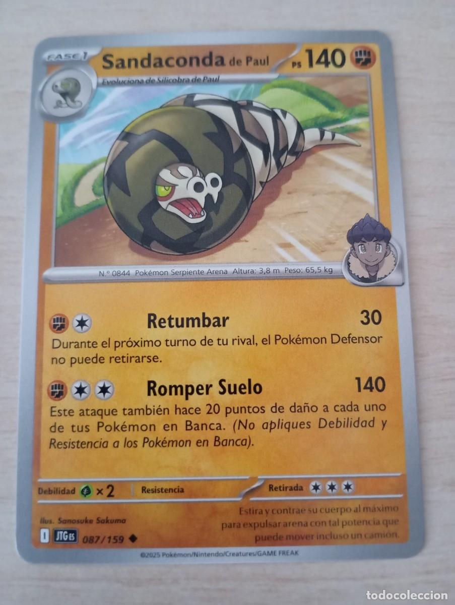 Trading cards: Carta Pok&eacute;mon Sandaconda original oficial
