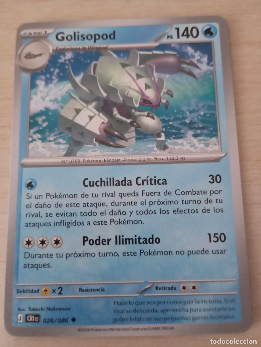 Trading cards: Carta Pok&eacute;mon Golisopod Original Oficial