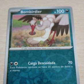 bombirdier pokemon card value - ex 156/182 - Paradox Rift - Tera Double Rare Dark Edge Discard an Energy from this Pokemon 120 Bombirdier Pokemon Card Illustration Rare