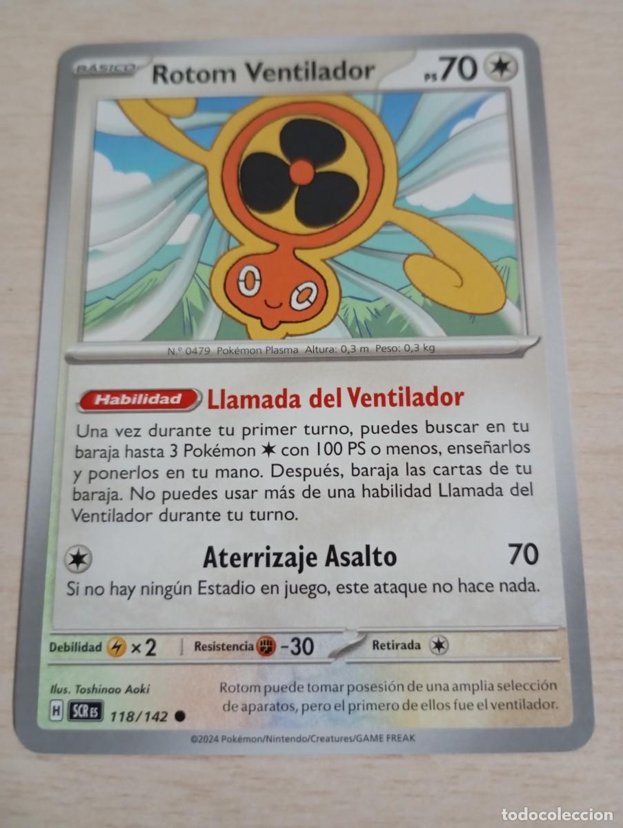 Trading cards: Carta Pok&eacute;mon Rotom ventilador original