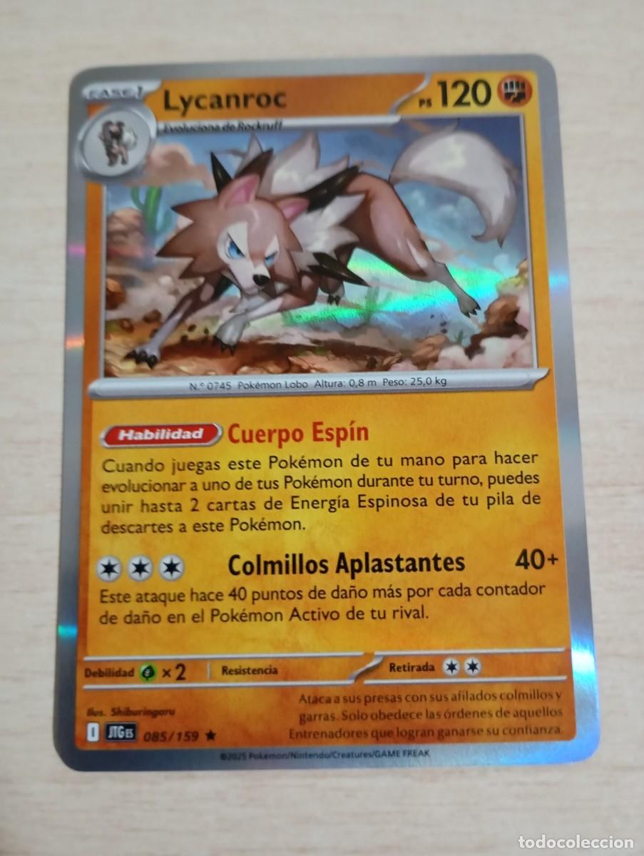 Trading cards: Carta Pok&eacute;mon Lycanroc original