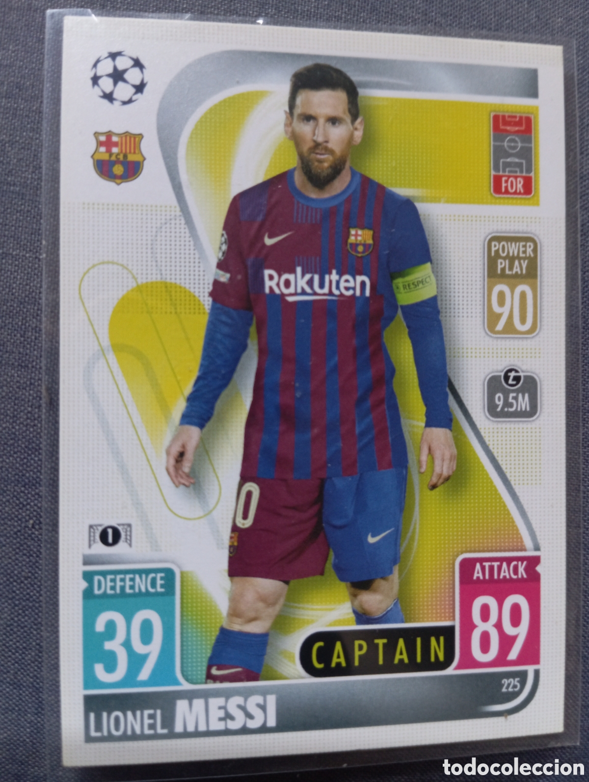 Trading cards: Lionel Messi 225 / Match Attax 2021/22
